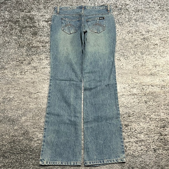 NEW Etnies Jeans Womens 7 (32x32) Blue Low Rise Bootcut Skater Vintage Y2K - Picture 2 of 16